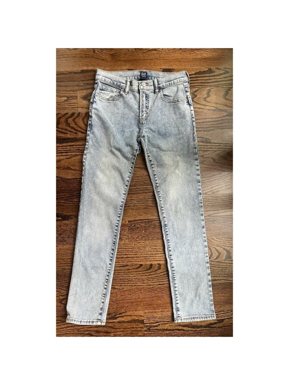 Gap Denim boys jeans size 14 stretch skinny blue adjustable waist NWOT